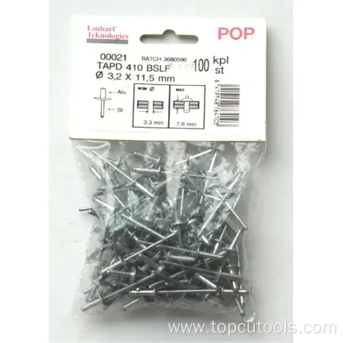 Rivet Steel 3.2X8, 0mm A100PCS